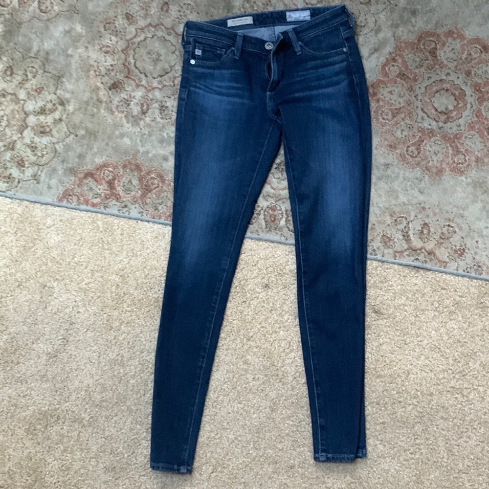 AG jeans the skinny ankle ,size 25 regular dark wash super stretchy  27 inseam